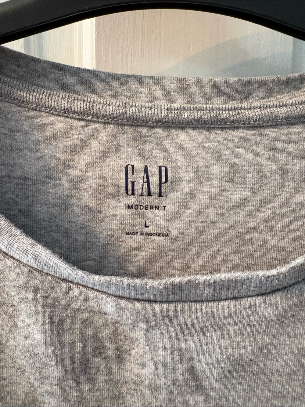 GAP Modern T Light Gray Crewneck Sweater